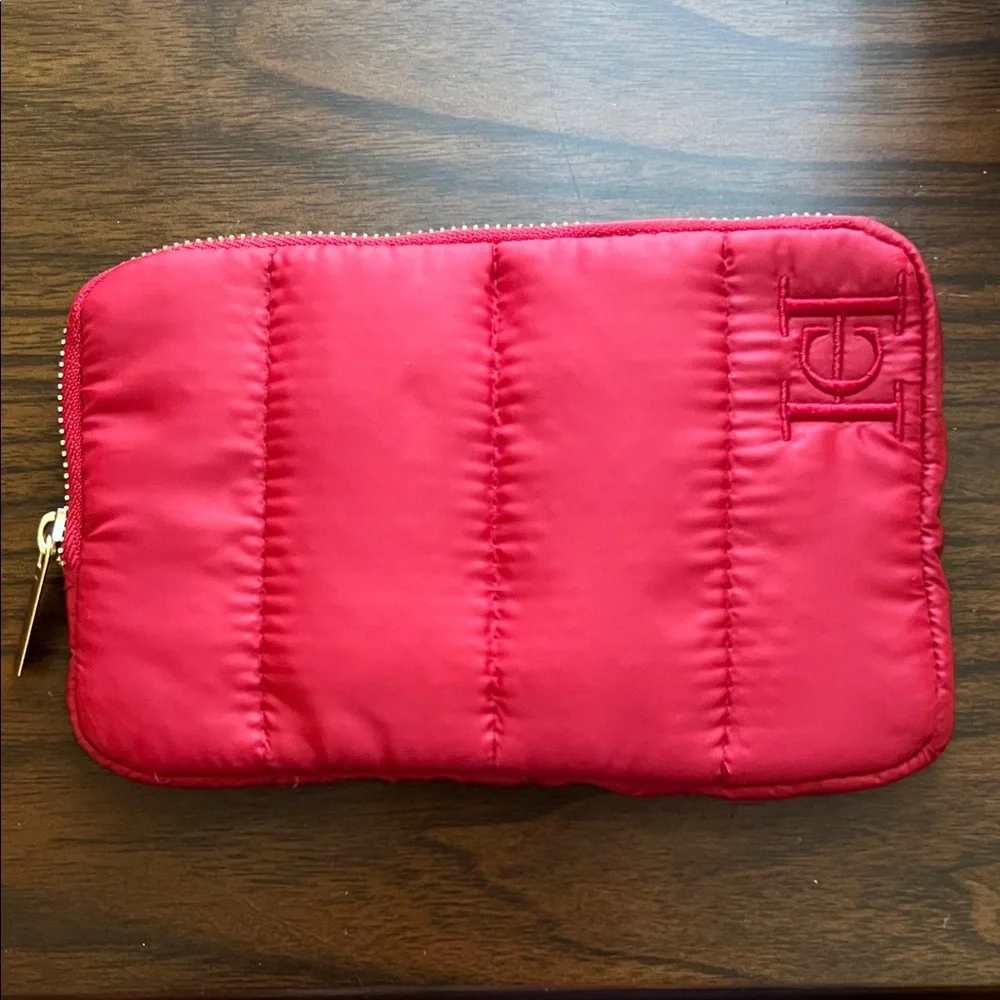 Carolina Herrera Good Girl Red Quilted Cosmetic Bag with Embroidered Logo